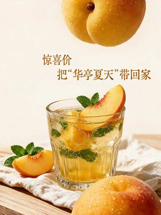 黄桃气泡饮 · 惊喜价 把「华亭夏天」带回家